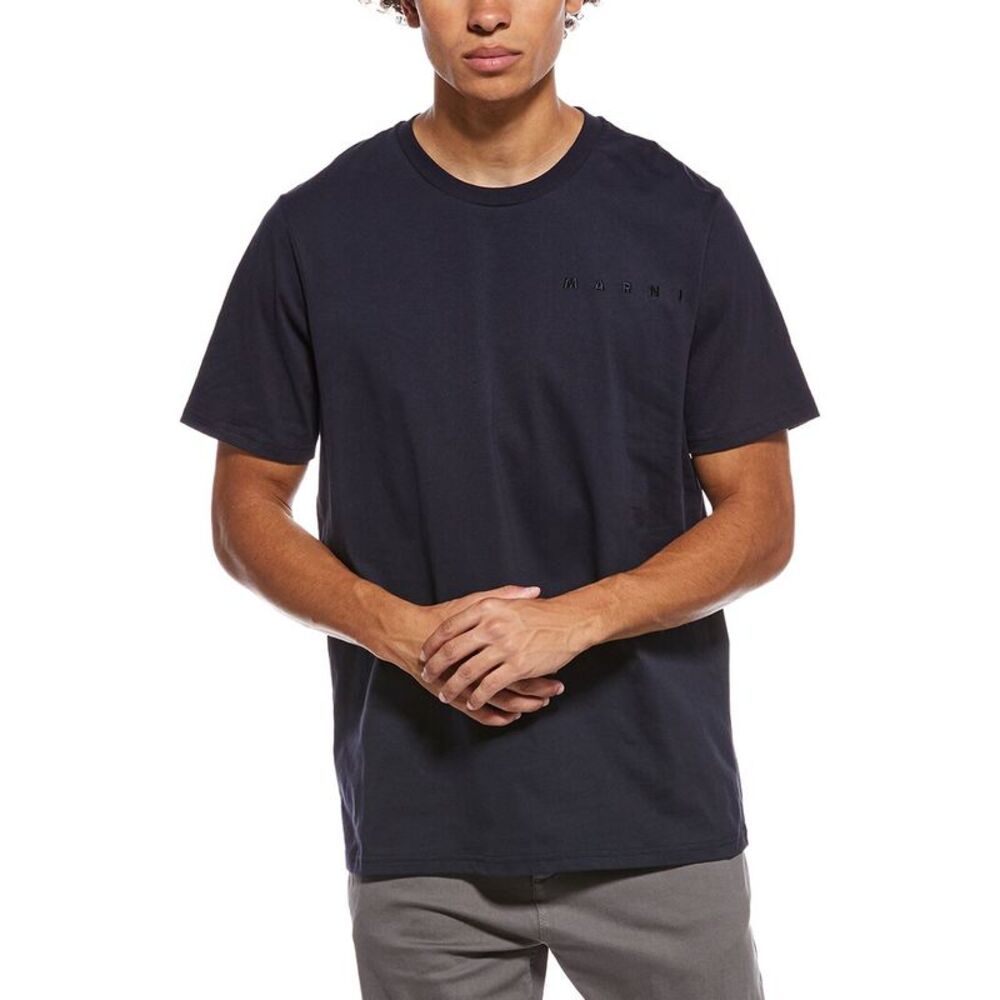 Marni Mens Logo T-Shirt, Black